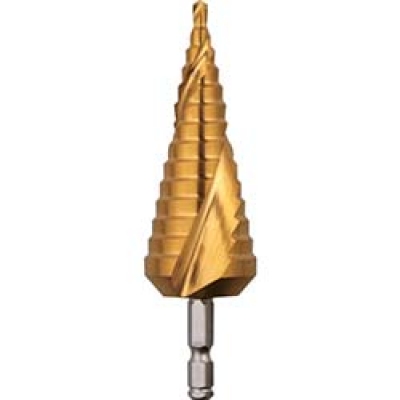 日本中山 TRUSCO  TSDSC30 ＴＲＵＳＣＯ　六角軸ステップドリル　２枚刃チタンコーティング　４～３０ｍｍ