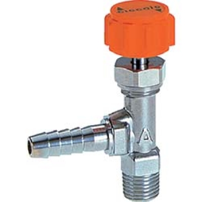 日本中山 TRUSCO  CH-3107 ＴＲＵＳＣＯ　ニードルバルブホースニップルＲ１／８×外径φ７