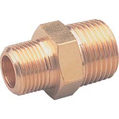 アソー（株） NE-1024 ＡＳＯＨ　異径六角ニップル　ＰＴ１／４ＸＰＴ１／２