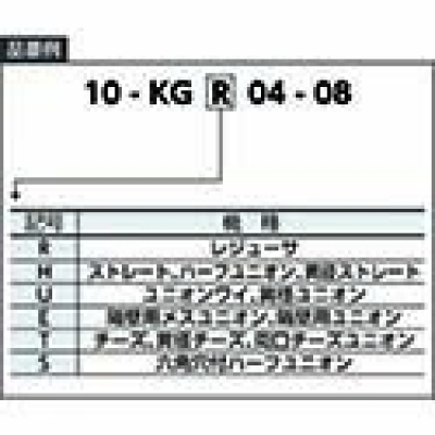 ＳＭＣ（株） 10-KGR08-10 ＳＭＣ　ステンレスシリーズ－レジューサー１０－ＫＧ