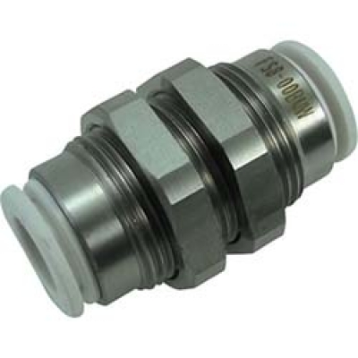 日本千代田 CHIYODA FS8-00BUW チヨダ　ファイブＳＵＳバルクヘッドユニオン　白　８ｍｍ