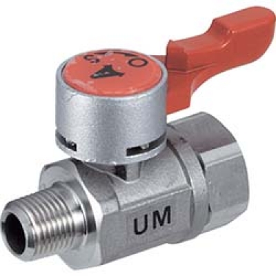 日本中山 TRUSCO  UM-1011 ＴＲＵＳＣＯ　ボールバルブ外内ネジ用Ｒ×Ｒｃ１／８