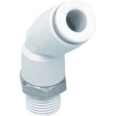 ＣＫＤ（株） GWL6-6-45 ＣＫＤ　ニュージョイントエルボタイプ　適合チューブ外径：６ｍｍ　接続口径Ｒ１／８