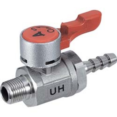 日本中山 TRUSCO  UH-1208 ＴＲＵＳＣＯ　ボールバルブニップル一体型Ｒ１／４×外径φ８