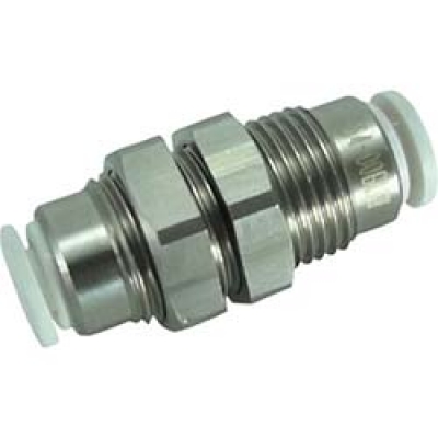 日本千代田 CHIYODA FS4-00BUW チヨダ ファイブSUSバルクヘッドユニオン 白 4mm