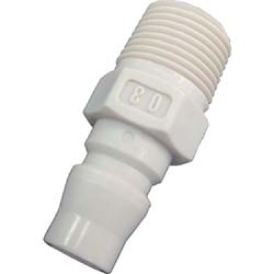 日本JOPLAX  JS-03W ジョプラックス　樹脂プラグ　相手側取付メネジＲｃ（ＰＴ）３／８