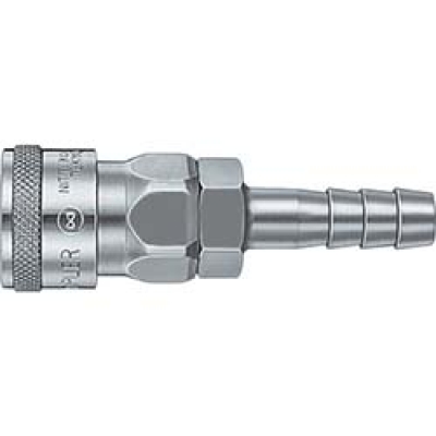 日東工器（株） 20SH 日東　ハイカプラ　鋼鉄製　ニトリルゴムＮＢＲ（ＳＧ）（ホース取付用ソケット）相手側１／４インチ　耐圧力２．０Ｍｐａ