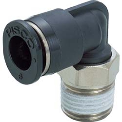 （株）日本ピスコ PL6-01M ピスコ　チューブフィッティング　ミニエルボ