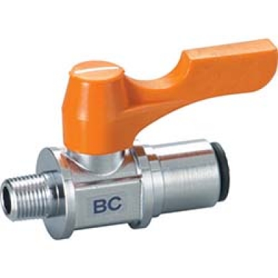 日本中山 TRUSCO  BC-1210 ＴＲＵＳＣＯ　ボールバルブナイロン／ウレタンＲ１／４×外径φ１０