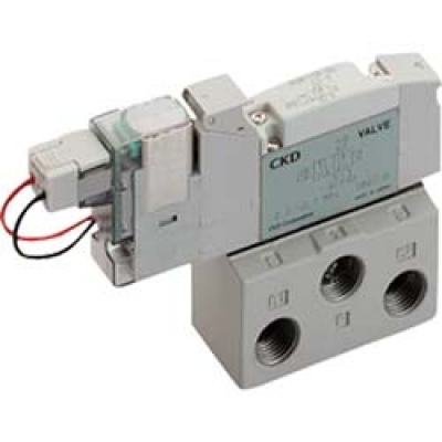 CKD(株) 4GB110R-06-E2-1 CKD パイロット式5ポート弁 ベース配管