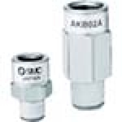 ＳＭＣ（株） AKH08A-03S ＳＭＣ　ワンタッチ管継手付チェックバルブハーフユニオンタイプ　８Ｄ　Ｒ３／８