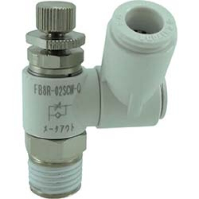 日本千代田 CHIYODA FB8R-02SCW-O チヨダ　ファイブスピードコントローラβ　白　メーターアウト８ｍｍ・Ｒ１／４