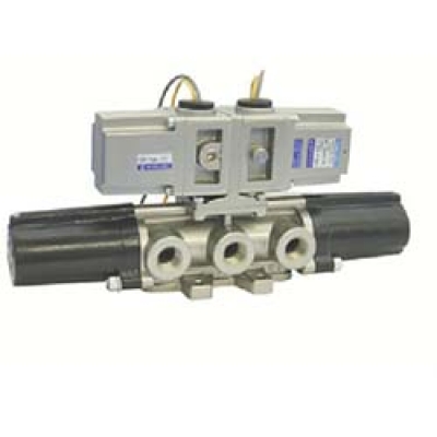 日本精器（株） BN-7M47C-25-F-24 日本精器　４方向電磁弁　２５Ａ　ＤＣ２４Ｖ　７Ｍシリーズ３ポジション