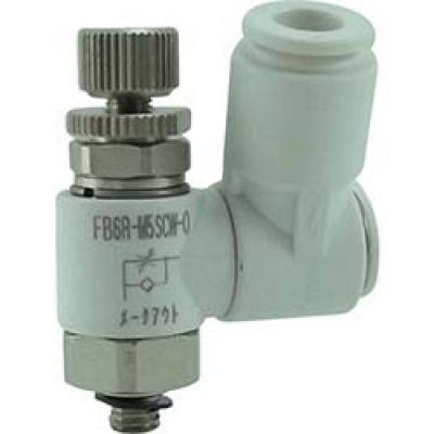 日本千代田 CHIYODA FB6R-M5SCW-O チヨダ　ファイブスピードコントローラβ　白　メーターアウト６ｍｍ・Ｍ５×０．８