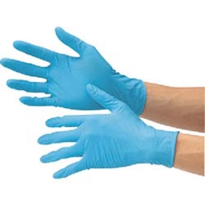 （株）ダンロップホームプロダクツ 7566 ダンロップ　粉なしニトリル極うす手袋　ＮＸ４００ＰＦ　１００枚入　ＬＬ　ブルー