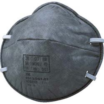 美国 3M  安全衛生製品事業部 9913 DS1T ３Ｍ　活性炭入り使い捨て防じんマスク　９９１３　ＤＳ１　１０枚入り　徳用タイプ