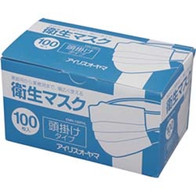 IRIS  EMN-100PHL ＩＲＩＳ　５２１０９９　衛生マスク１００Ｐ　頭掛けタイプ　ＥＭＮ－１００ＰＨＬ
