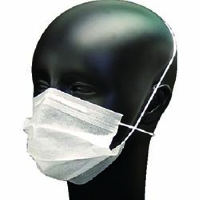 宇都宮製作（株） BL15OHR-WB シンガー　ブリージーマスク　オーバーヘッドタイプ　（１００枚入）