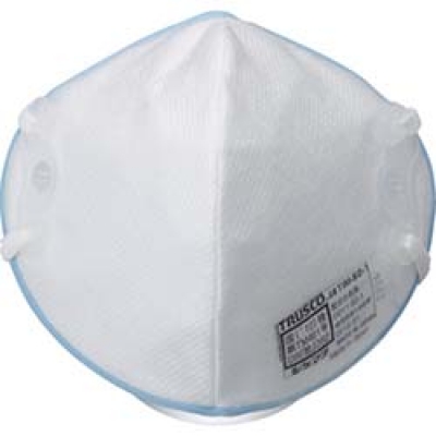 日本中山 TRUSCO  TIM-S2-1 ＴＲＵＳＣＯ　【売切り廃番】　使捨て式防じんマスク吸気抵抗５０Ｐａ以下