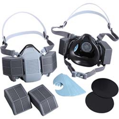 （株）トーヨーセフティー NO.1860 トーヨーセフティ　伝声器付き取替え式防じんマスク（直結式／半面形）