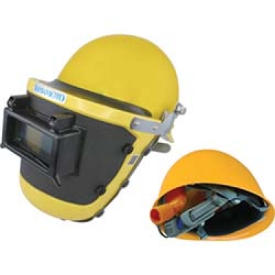 山本光学（株） KF-10WPSOM ＹＡＭＡＭＯＴＯ　電動ファンパーツ　フェイスシールド　溶接面タイプ　ヘルメット付き