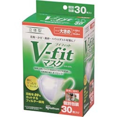IRIS  NVK-30RL ＩＲＩＳ　Ｖフィット立体マスク　（３０枚入）