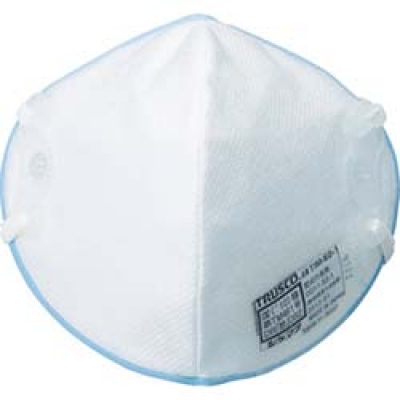 日本中山 TRUSCO  TIM-S2-1A ＴＲＵＳＣＯ　使い捨て式防じんマスク吸気抵抗５０Ｐａ以下