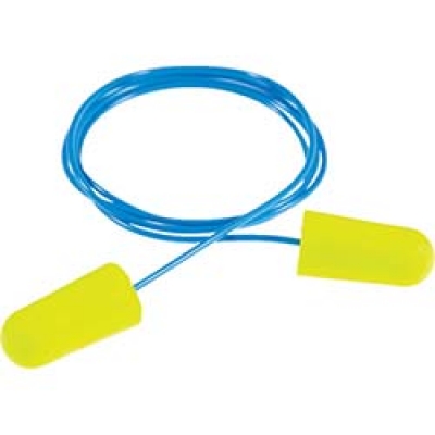 美国 3M  安全衛生製品事業部 311-1250 ３Ｍ　耳栓　Ｅ－Ａ－Ｒｓｏｆｔイエローネオン　ひも付き　３１１－１２５０