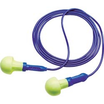 美国 3M  安全衛生製品事業部 318-1001 ３Ｍ　耳栓　プッシュインス　ミニ　ひも付き　３１８－１００１