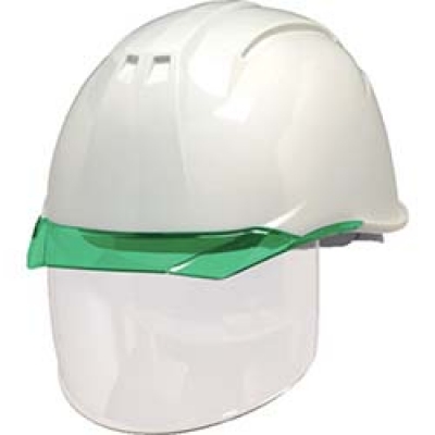 G KP ＤＩＣ　ＡＰ１１－ＣＳ型ヘルメット　白／グリーン　ＫＰ付