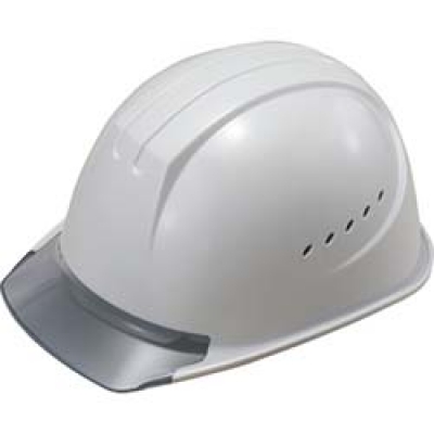 （株）谷沢製作所 1610JZVV2GR5 タニザワ　エアライト搭載ヘルメット通気孔付き（ＰＣ製・透明ひさし型）