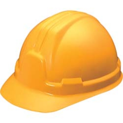 ユニット（株） 377-26YE ユニット　ヘルメット前ひさし型（飛・墜・電）黄　ＡＢＳ