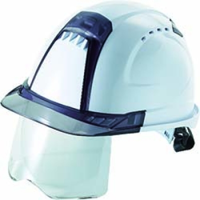 （株）トーヨーセフティー NO.391F-S-C-W トーヨーセフティ　ヘルメット　ヴェンティープラス　シールド面付　白