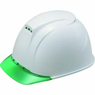 GN ミドリ安全　女性用ヘルメット　ＬＳＣ－１１ＰＣＬ　α　ホワイト／グリーン