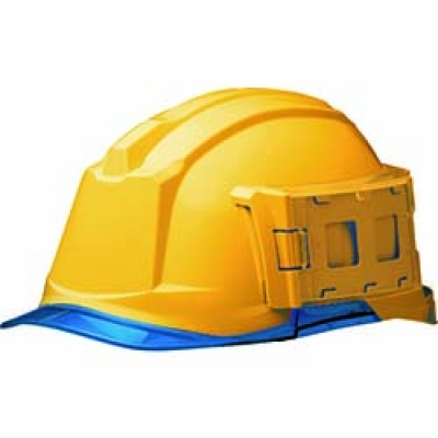 BL ミドリ安全　ＩＤケース付ヘルメット　ＳＣ－１９ＰＣＬ－ＩＤ　ＲＡ３　α　イエロー／ブルー