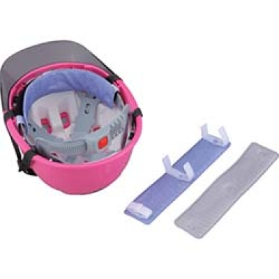 （株）トーヨーセフティー NO.7161 トーヨーセフティ　ヘルメット取付式　アクアデコパッド　グレー