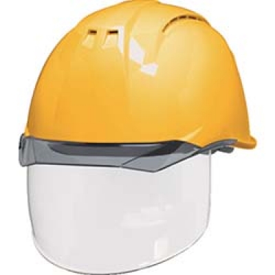 S KP ＤＩＣ　ＡＡ１１－ＣＳＷ型ヘルメット　黄／スモーク　ＫＰ付