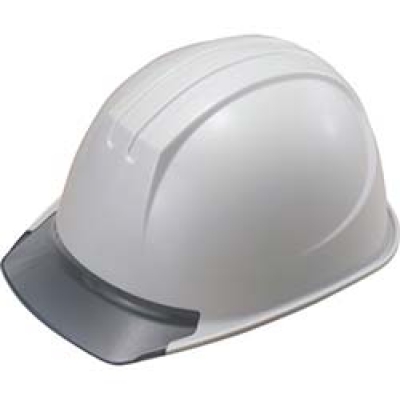 （株）谷沢製作所 161JZVV2GR5 タニザワ　エアライト搭載ヘルメット（ＰＣ製・透明ひさし型）