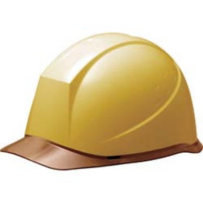 BR ミドリ安全　αライナーヘルメット　ＳＣ－１２ＰＣＬ　ＲＡ　α　イエロー／ブラウン