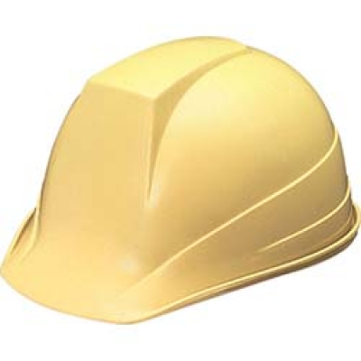 ユニット（株） 377-18CR ユニット　ヘルメット前ひさし型飛・墜・電クリーム　ＰＣ