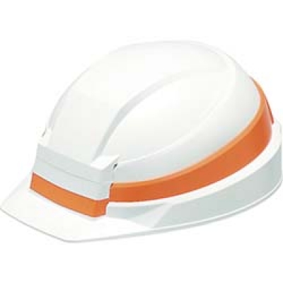 O KP ＤＩＣ　折りたたみヘルメット　ＩＺＡＮＯ　白　オレンジ　ＫＰ