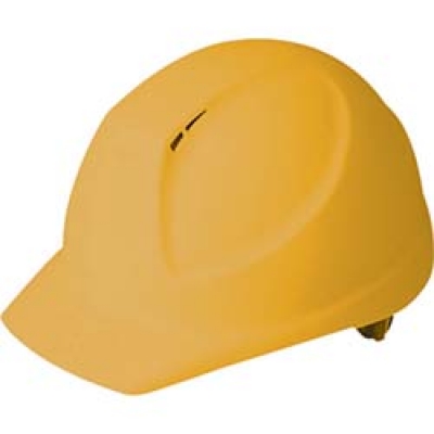 ユニット（株） 377-34YE ユニット　ヘルメット（前ひさし型）飛来／墜落黄　ＰＣ