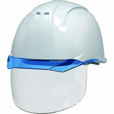 B ＤＩＣ　透明バイザーヘルメット（シールド面付）　ＡＡ１１ＥＶＯ－ＣＳ　ＫＰ　白／ブルー