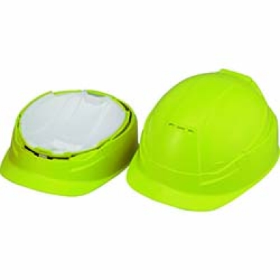 （株）トーヨーセフティー NO.105-LM トーヨーセフティ　ＴＯＹＯ　作業用防災用折りたたみヘルメットＢＬＯＯＭ３　ＭＯＶＯ　ライム