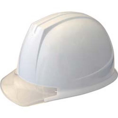 （株）谷沢製作所 141-EZV-V1-W3 タニザワ　ＰＣ製透明ひさし型ヘルメット　白