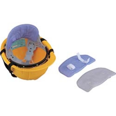 （株）トーヨーセフティー NO.7162-BU トーヨーセフティ　ヘルメット取付式　アクアデコパッド　ブルー