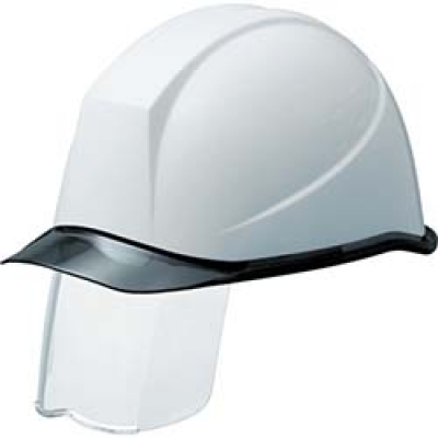 S ミドリ安全　ＰＣ製ヘルメット　スライダー面付　透明バイザー