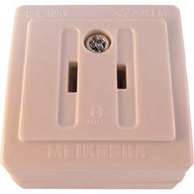 日本明工 MEIKO  MR2732W 明工　角形コンセント（白）