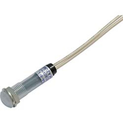 DC100V-W サカズメ　ＬＥＤ表示灯　ＤＡ－８ＦＬ　（ＡＣ／ＤＣ１００Ｖ接続）　Φ８　白