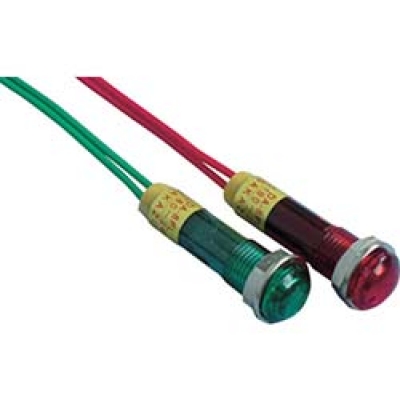 DC200V-B サカズメ　ＬＥＤ表示灯　ＤＡ－８ＦＬ－４　（ＡＣ／ＤＣ２００Ｖ接続）　Φ８　青